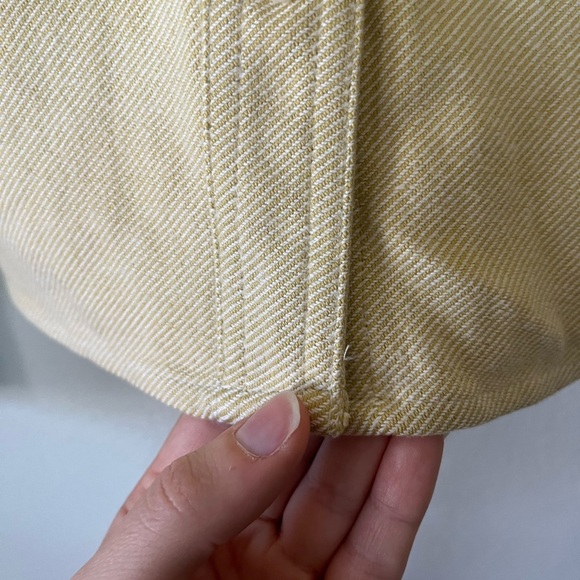 NWT Madewell Flannel Cargo Button-Up Shirt in Haystack White Women’s Size M - Picture 16 of 16